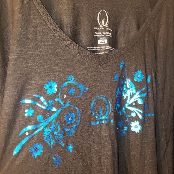 CIRQUE DU SOLEIL "O" SHOW BELLAGIO MERCH BATWING TUNIC TOP SIZE XXL - Picture 4 of 6